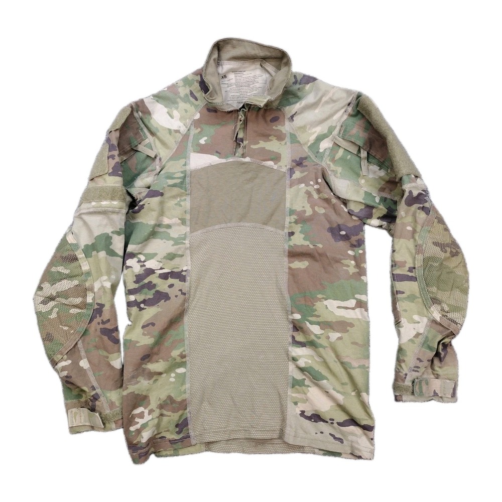 ADVANCED COMBAT SHIRT XS FLAME RESISTANT MILITARY HOT WEATHER TOP CAMO USA Made
